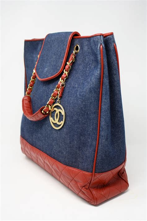 chanel denim tote price|chanel denim bag vintage.